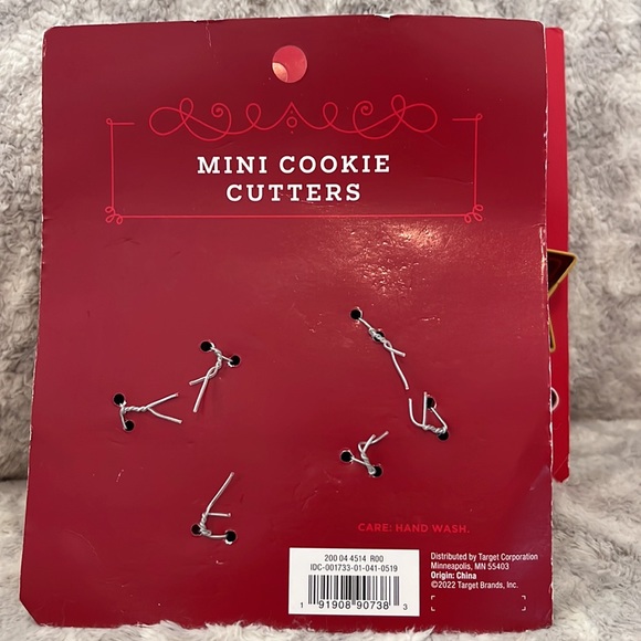 Wondershop Mini Cookie Cutters (6): candy cane/star/tree/snowflake/gingerbread - Picture 3 of 3